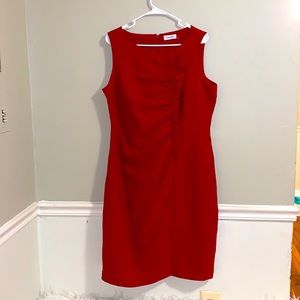 Calvin Klein Red Dress Size:14”